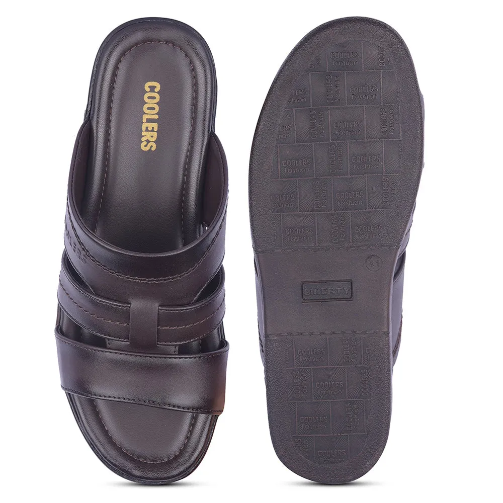 Healers By Liberty Mens ZUNAIRIO-E Brown Casual Slippers Fitflop Chrissie Slippers