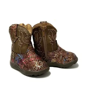 Roper Cowbaby Glitter Aztec Multi Glitter/Brown Boots Tramping Boots