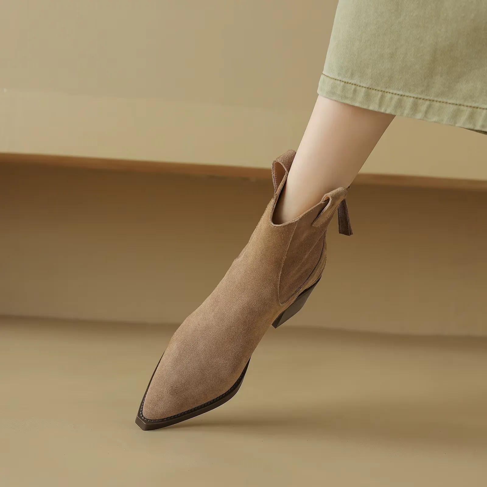 USS Shoes Samira Women's Fashion Leather Ankle Boots Adidas Leather Boxing Shoes