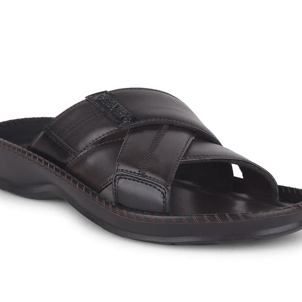 Irish Slippers Healers Brown Casual Slippers For Men STARC-2E By Liberty