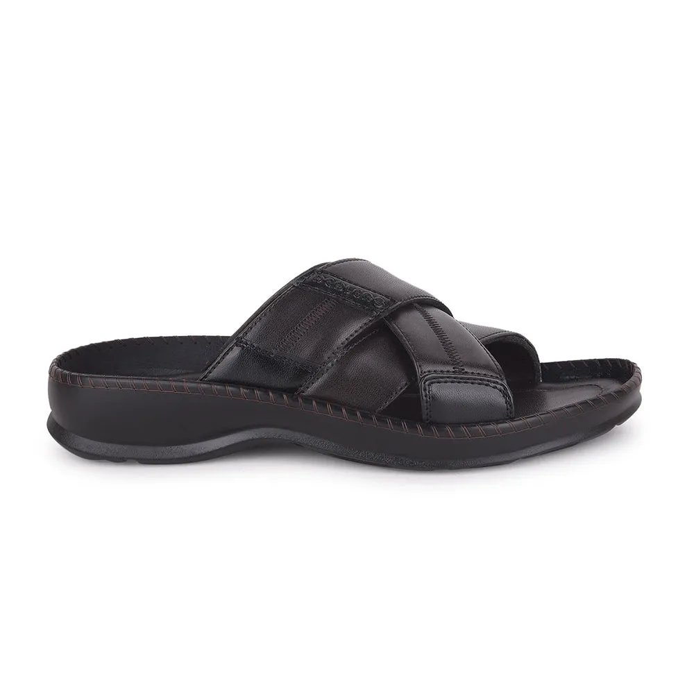 Healers Brown Casual Slippers For Men STARC-2E By Liberty Slide Shoe