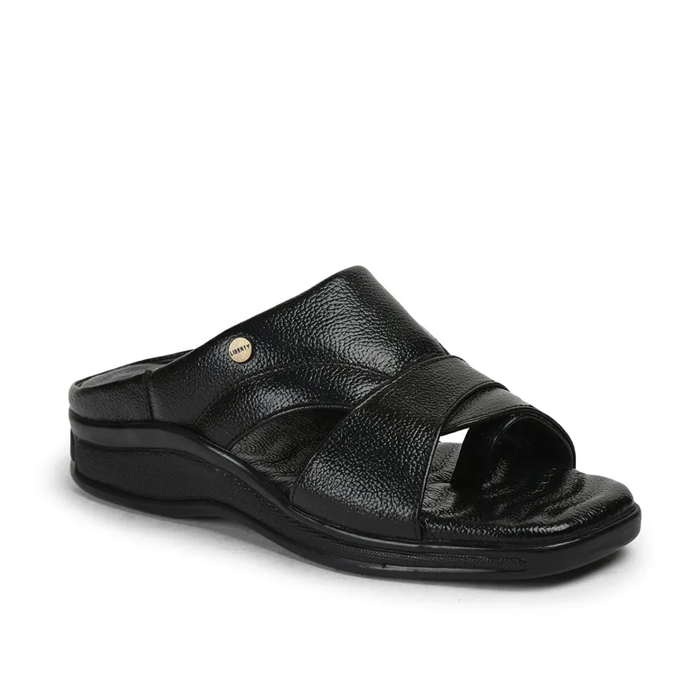 Different Kinds Of Slippers Healers By Liberty Men 2050-802 Black Casual Slippers