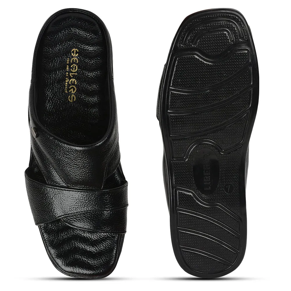 Healers By Liberty Men 2050-802 Black Casual Slippers Good Slippers For Elderly