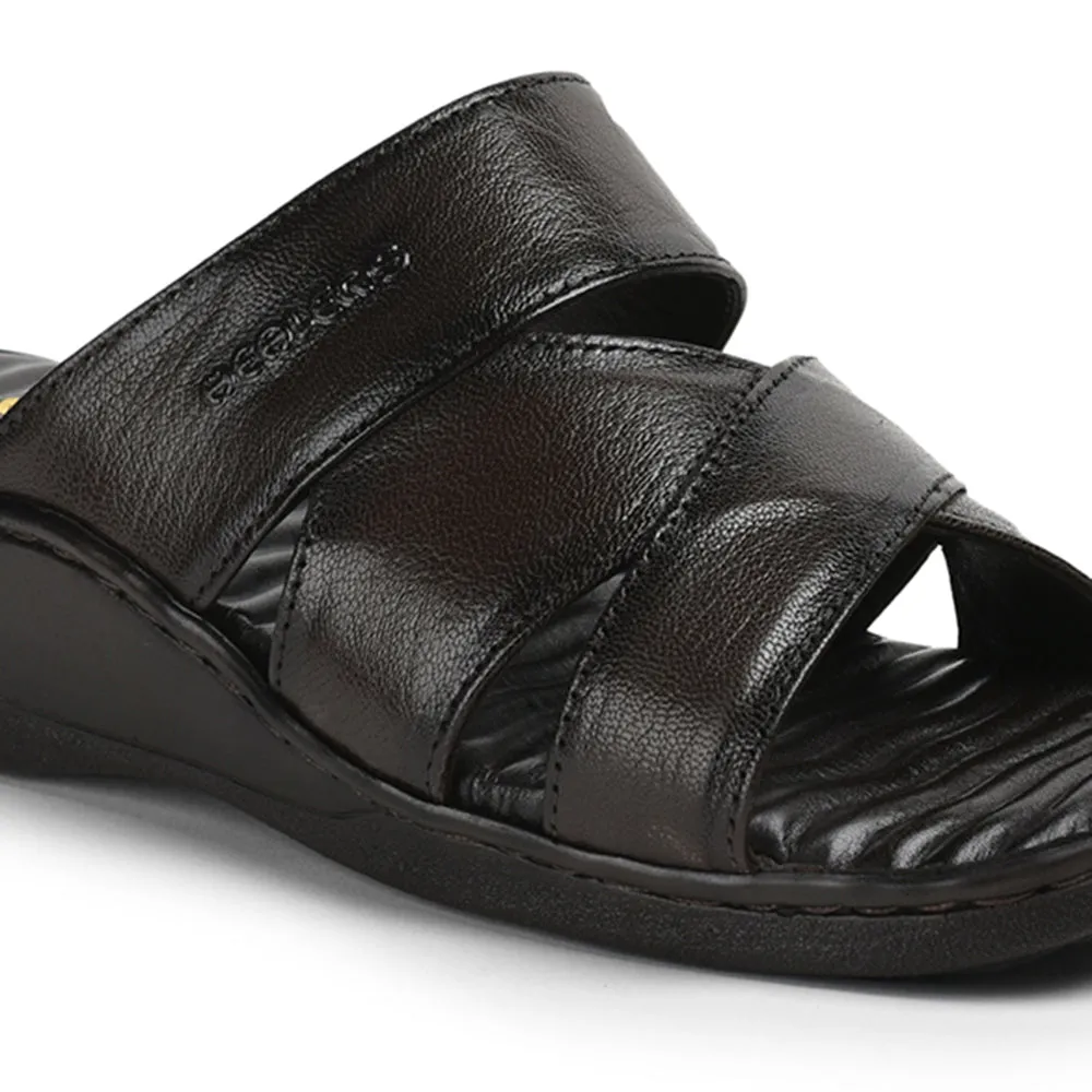 Cheap Designer Slides Healers By Liberty Men 2191-51 Brown Casual Slippers