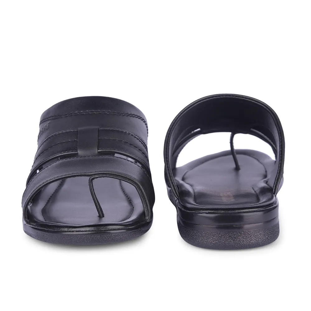 Bespoke Slippers Healers By Liberty Mens ZUNAIRIO-E Black Casual Slippers