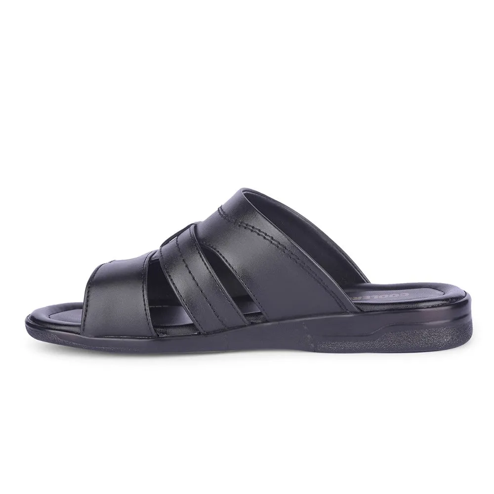 Elmo Slippers Healers By Liberty Mens ZUNAIRIO-E Black Casual Slippers