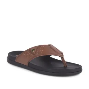 Healers Casual Tan Slippers For Men LEEKS-1 By Liberty Seahawks Slippers