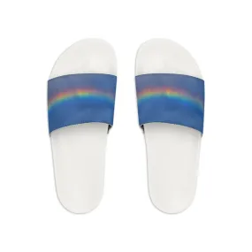 Sandals Beach Resort St Lucia Dreamy Rainbow Toes Youth Slide Sandals w/ removable washable straps