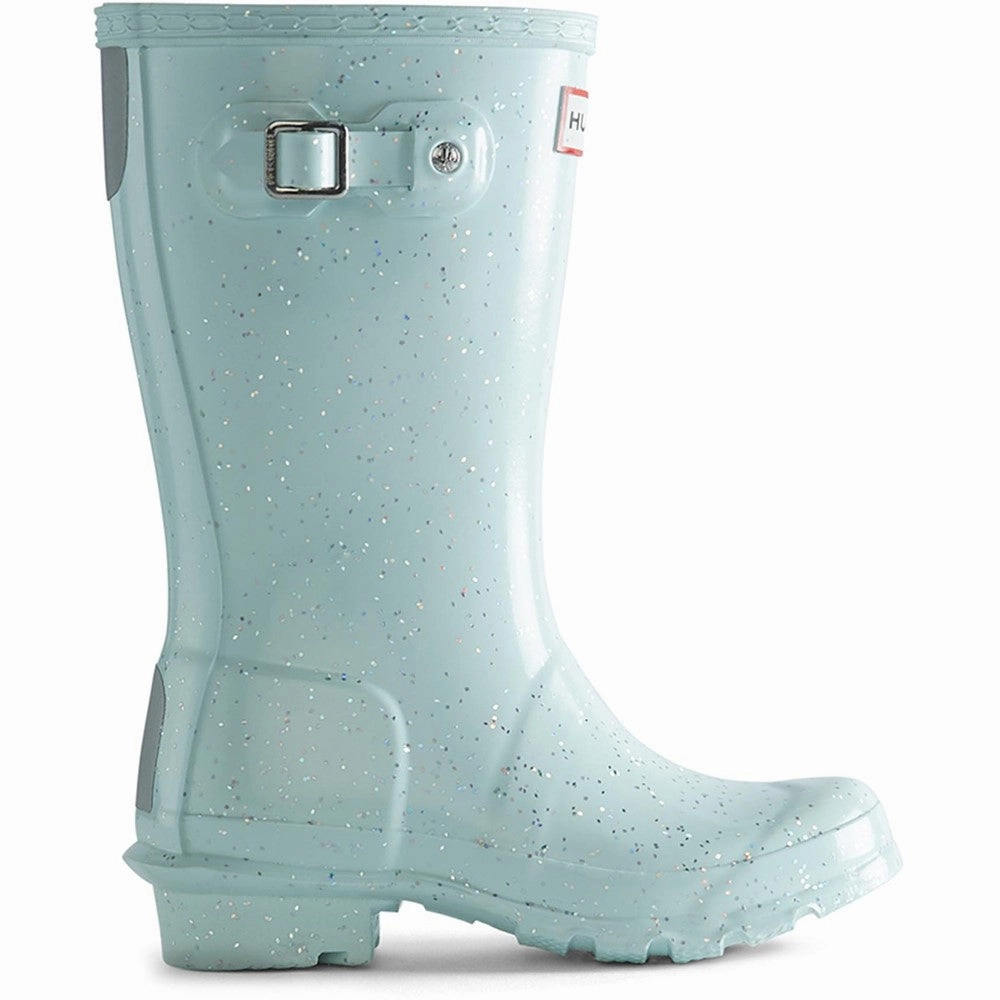 Hunter Big Kids Giant Glitter Wellington Boots Work Field