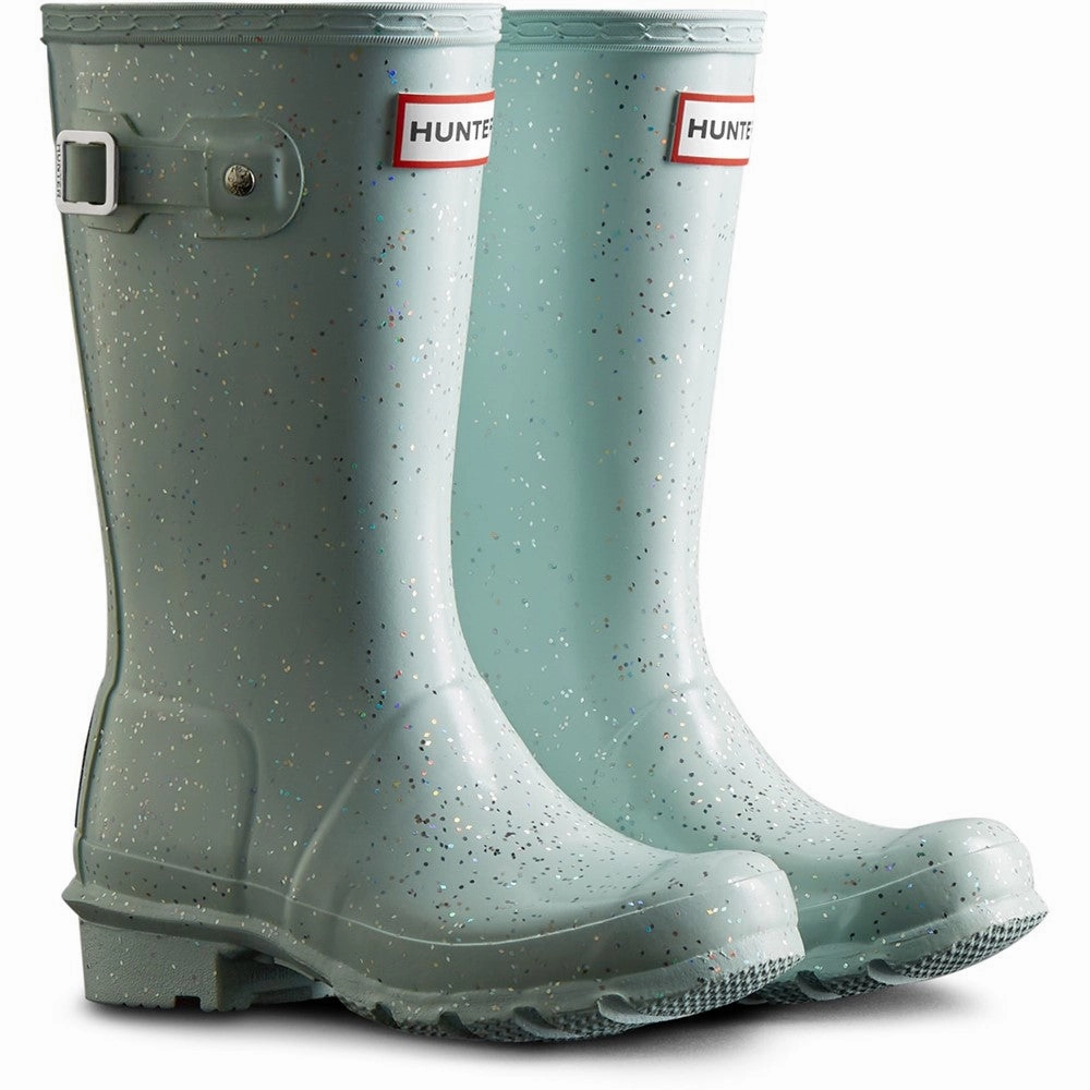 Comfortable Sleek Function Hunter Big Kids Giant Glitter Wellington Boots
