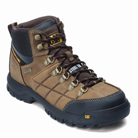 Men's Caterpillar, Threshold Waterproof Work Boot Jobsite Safety Energy return