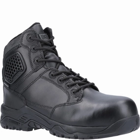 Magnum Strike Force 6.0 Side-Zip CT CP WP Uniform Safety Boot Work Comfort Shock Guard Shoes