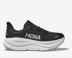odor - control - technology - shoes Hoka Women's Bondi 9 - Black / White