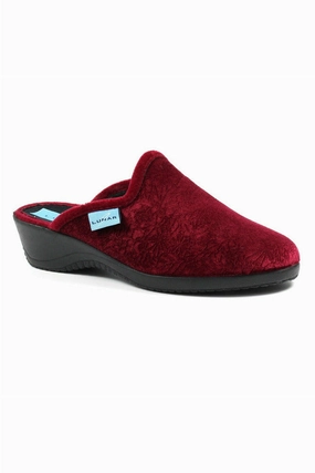 Reliable Performance Lunar Womens Slippers KLA 170 Andrea in Burgundy