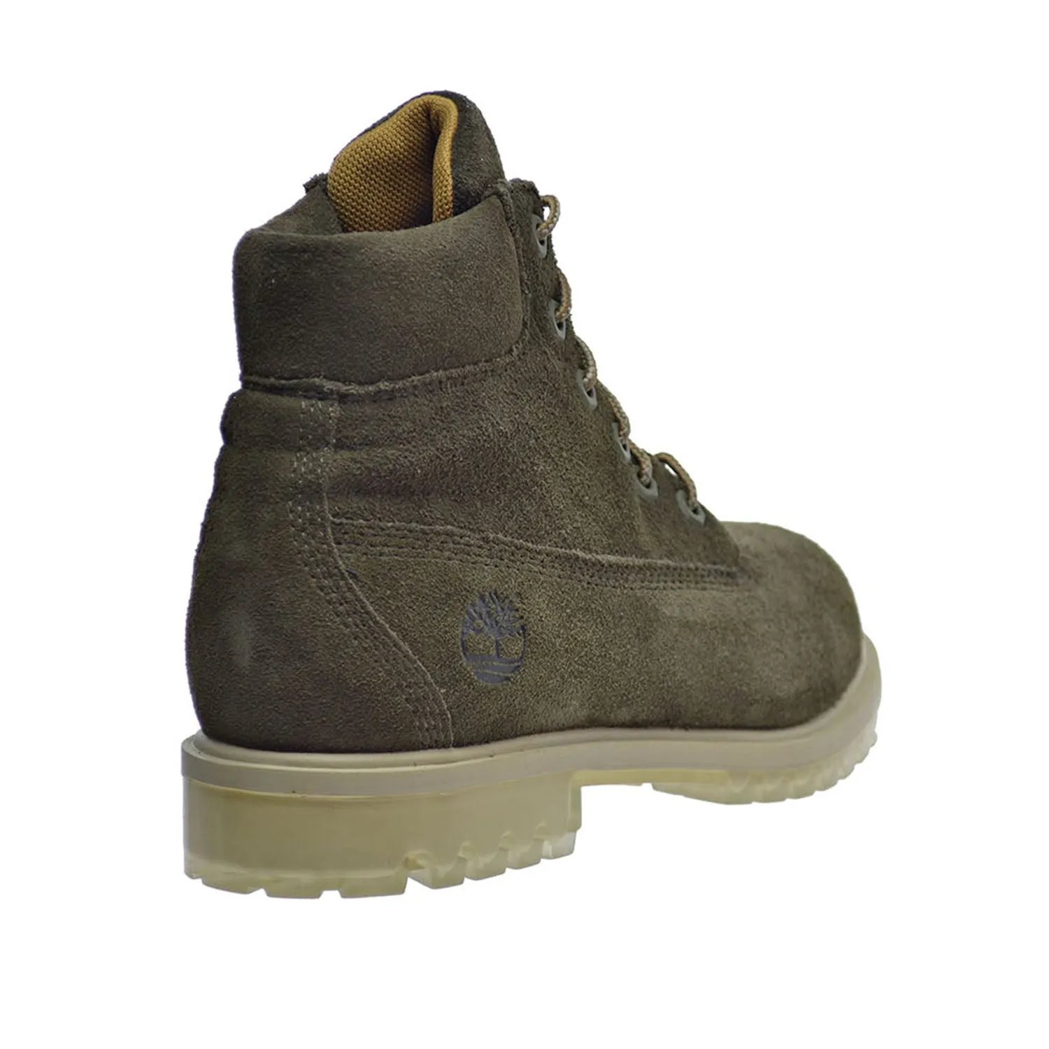 Hiking Boots Outfits Timberland 6 Inch Big Kid's TPU Outsole Waterproof Suede Premium Boots Green