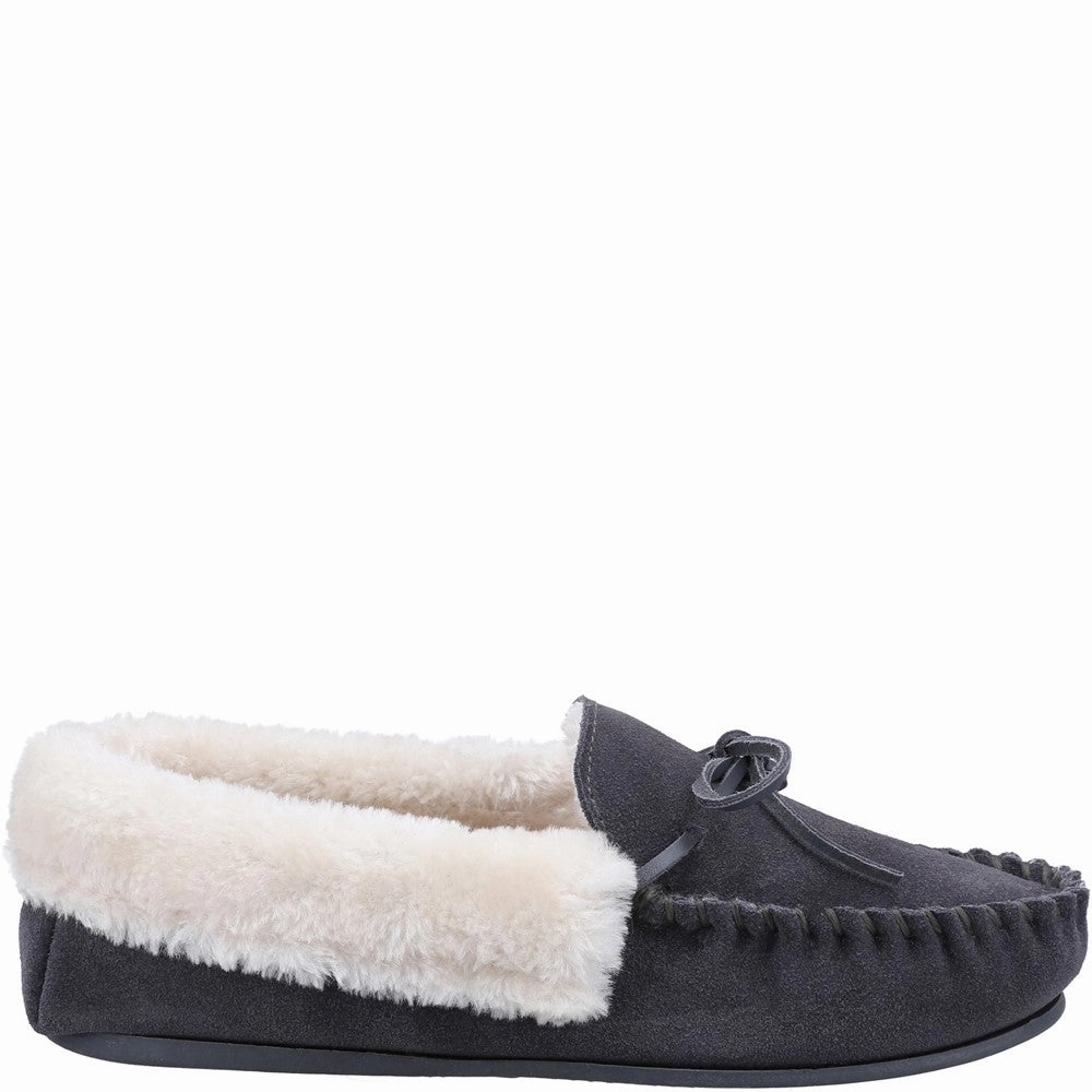 Cotswold Sopworth Moccasin Slipper Backless Design Effortless Foot Step