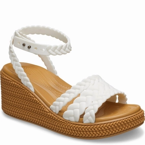 Crocs Brooklyn Woven Ankle Strap Wedge Foot-Friendly Design Comfortable Feel