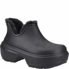 Crocs Unisex Stomp Shorty Boot Multi Directional Flex Cozy Slip Footwear