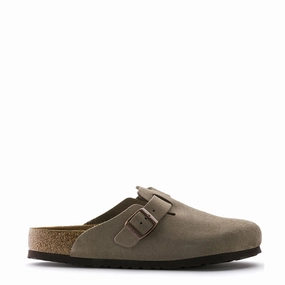 Active Style Slides Outdoor Fit Sandals Birkenstock Boston SFB Reg Fit Taupe