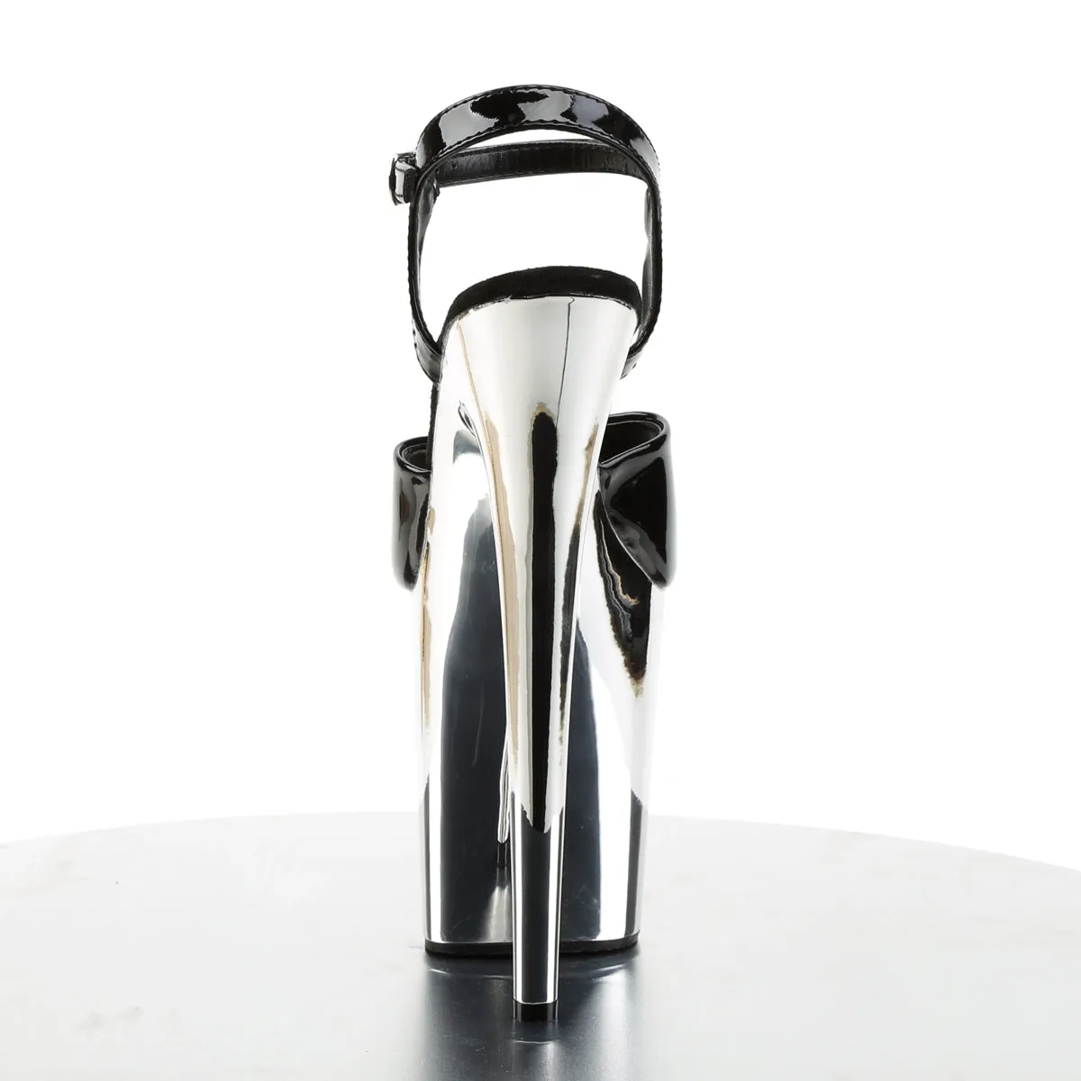 Asics Gel Running Shoe FLAMINGO-809 Pleaser Black/Silver Sexy Platform Shoes (Pole Dancing Heels)