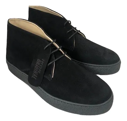 Adidas Shoes Stripes Ikon Original Mens Black Ikonik Suede Desert Boot