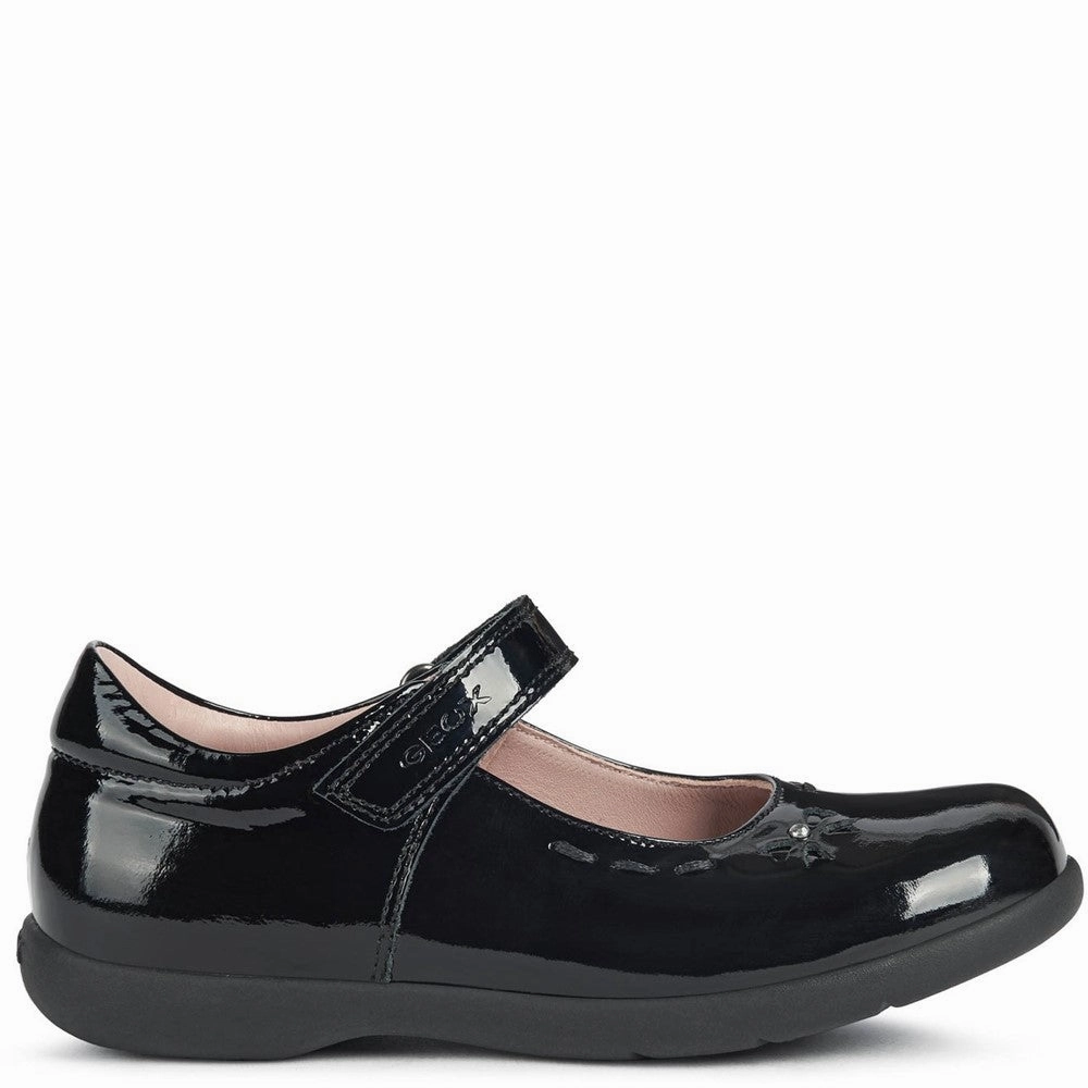 Geox Naimara Infant School Shoes Flat Sole