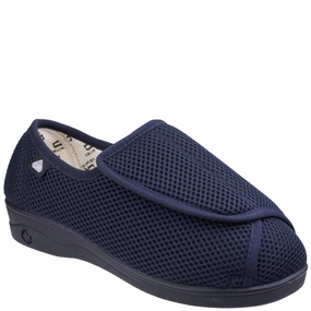 Breathable Footwear Beach Style Celia Ruiz 300 Touch Fastening Slipper Wide Fit