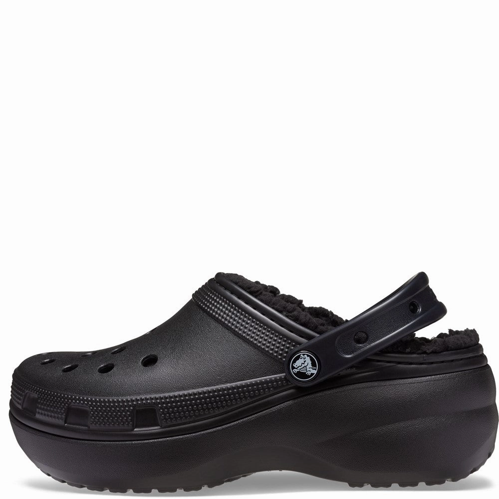 Elastic Sling Reflective Crocs Classic Platform Lined Clog