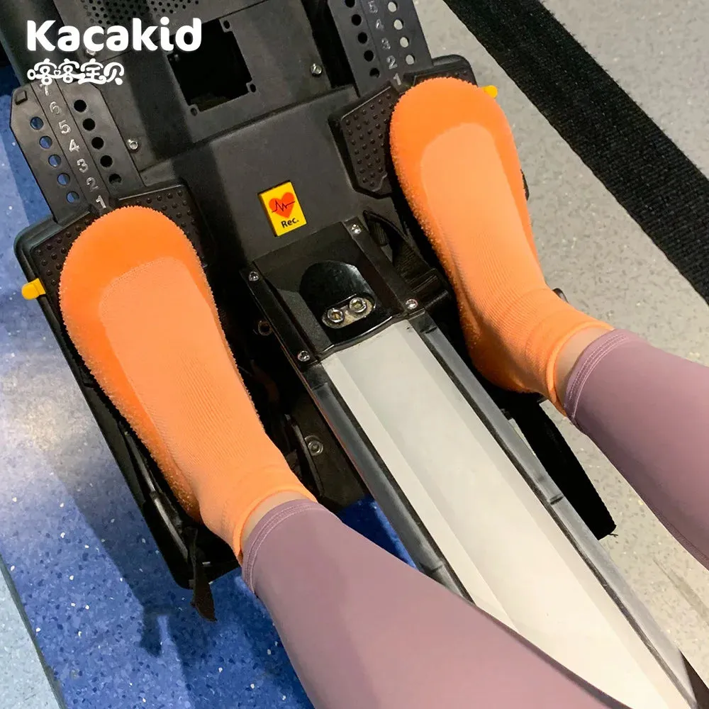 Hello Slippers Indoor Women Shoes Parent-child Rubber Sole Floor Shoes Girls Luminous Anti-slip Shoes Women Slippers Knit Booties for Gym Yoga