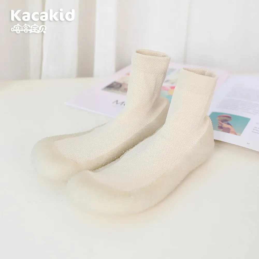 Hot Topic Slippers Indoor Women Shoes Parent-child Rubber Sole Floor Shoes Girls Luminous Anti-slip Shoes Women Slippers Knit Booties for Gym Yoga