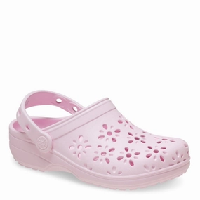 Crocs Kids Classic Floral Cut Out Clog Footwear for Traveling