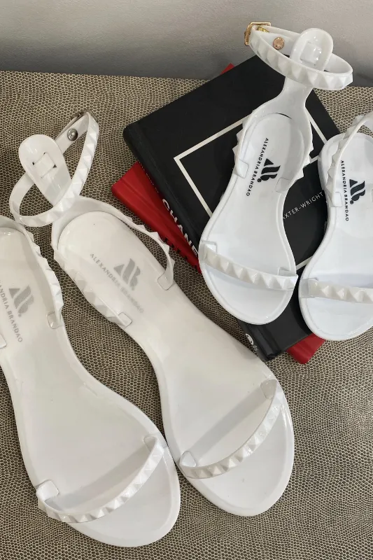 Aria Kid's White Jelly Little Girl Sandals Sandals Vs Secrets