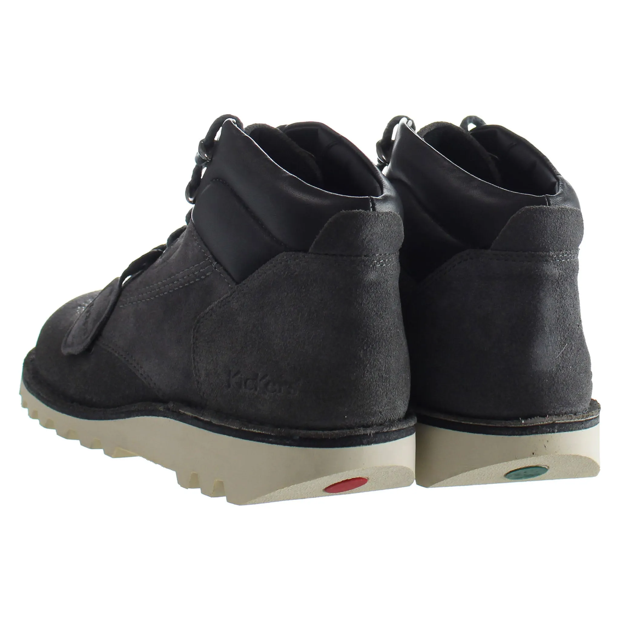 Slip On Work Boots Steel Toe Kickers Kick Rover Mens Grey Boots