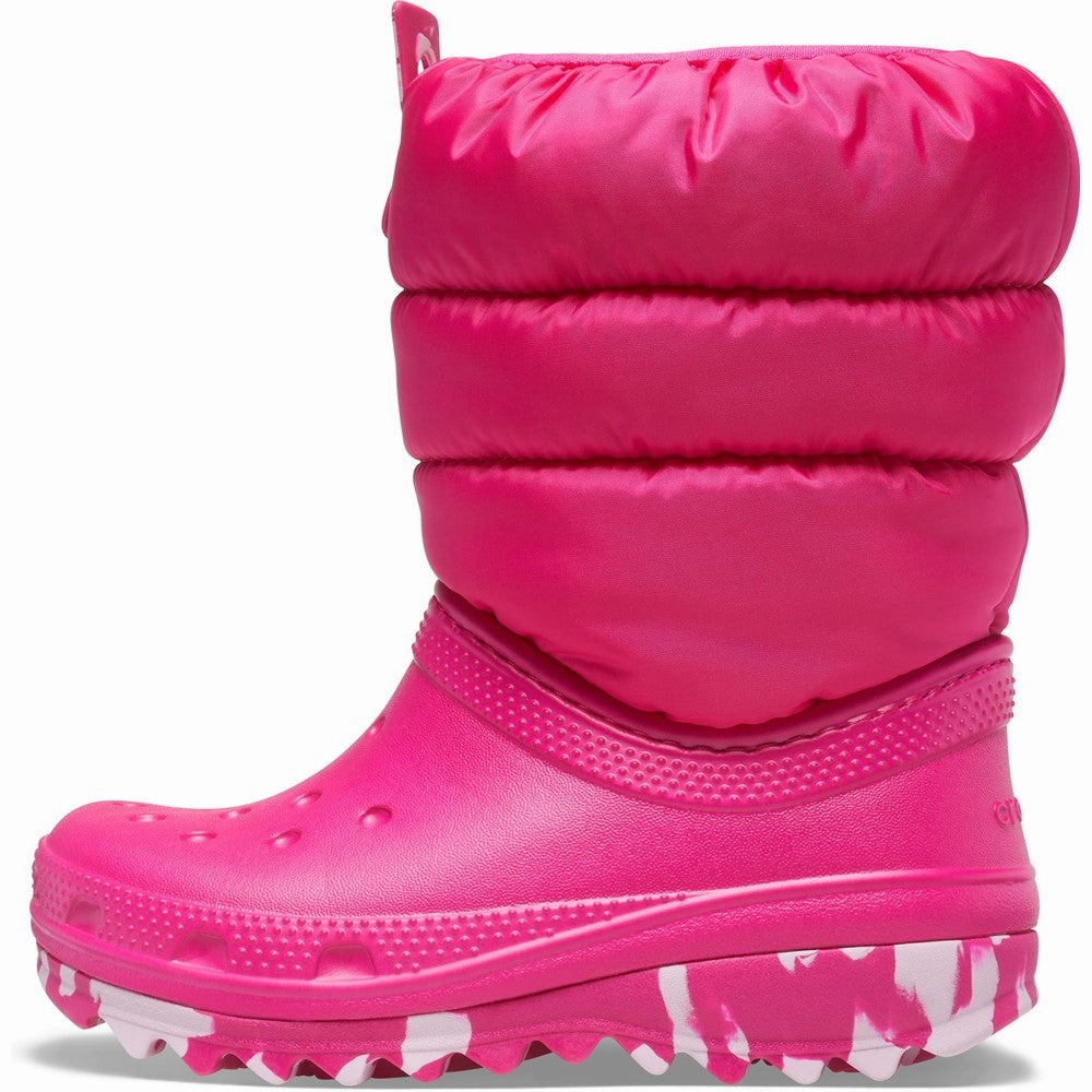 Crocs Toddler Classic Neo Puff Boot Rough Walk removable insoles