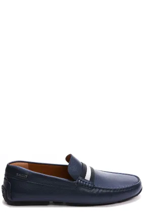 Bally Pearce Logo Detailed Slip-On Loafers Khakis And Loafers