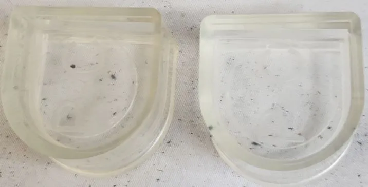 Jaycee -- Women's Plastic Heel Protector -- Clear Asics Dedicate Pickleball Shoes