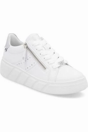 Foam Midsole Japan Line Rieker ladies Sport trainer W2605-80 in White