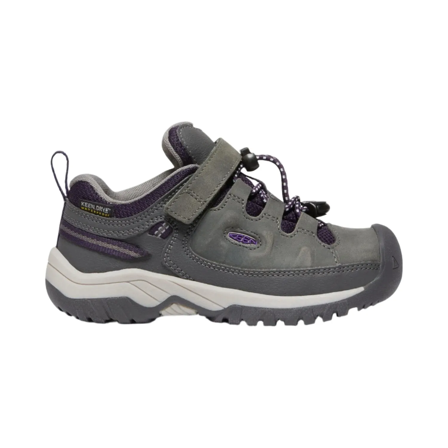Keen Targhee Lo Waterproof Hiking Shoe - Magnet/Tillandsia Purple Hiking Style Work Boots