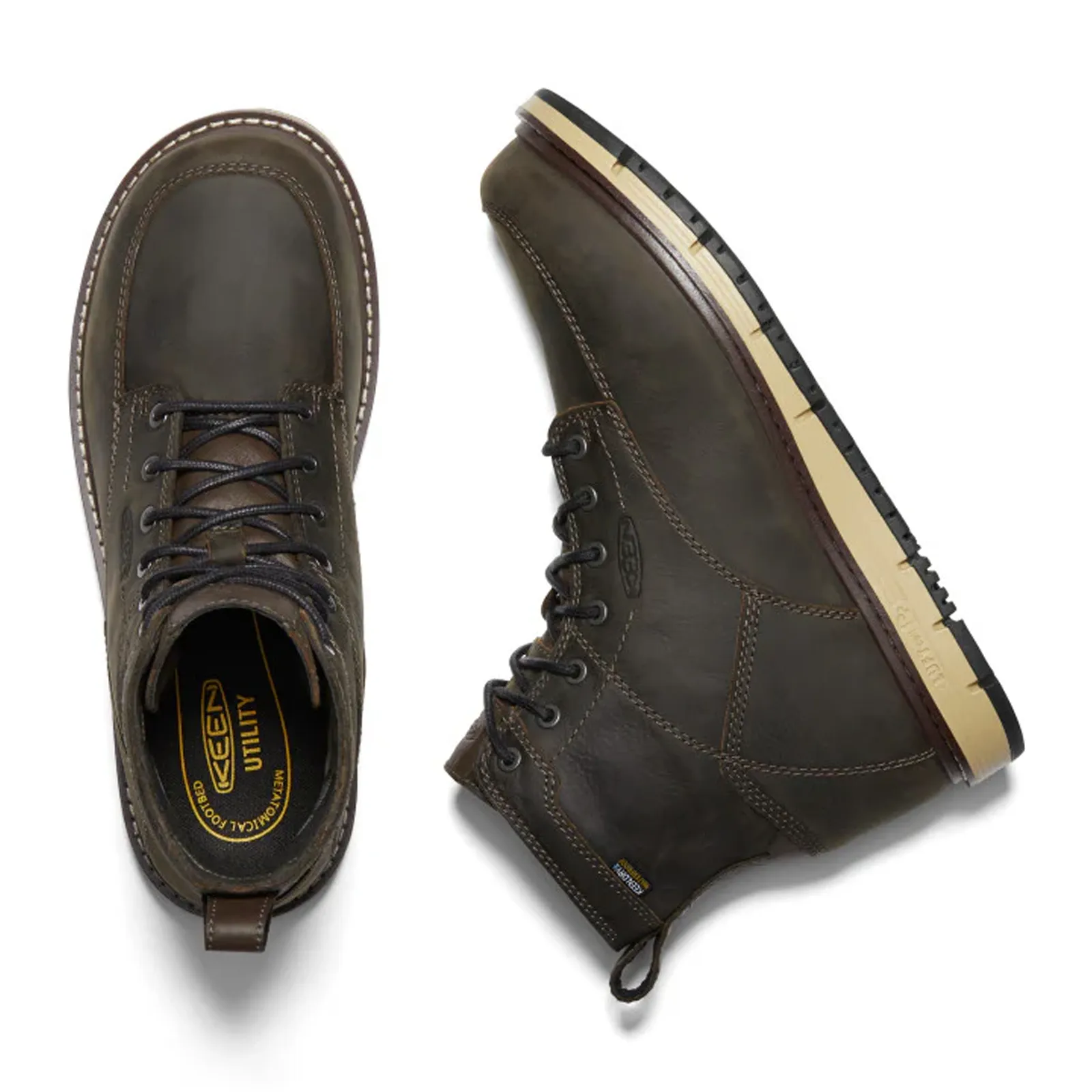 Dr Marten Work Boots Keen Utility San Jose 6" Waterproof Soft Toe Work Boot (Men) - Cascade Brown/Black