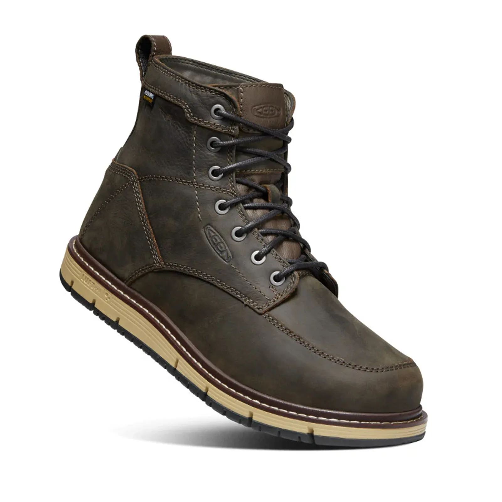 Keen Utility San Jose 6" Waterproof Soft Toe Work Boot (Men) - Cascade Brown/Black Best Way To Clean Work Boots