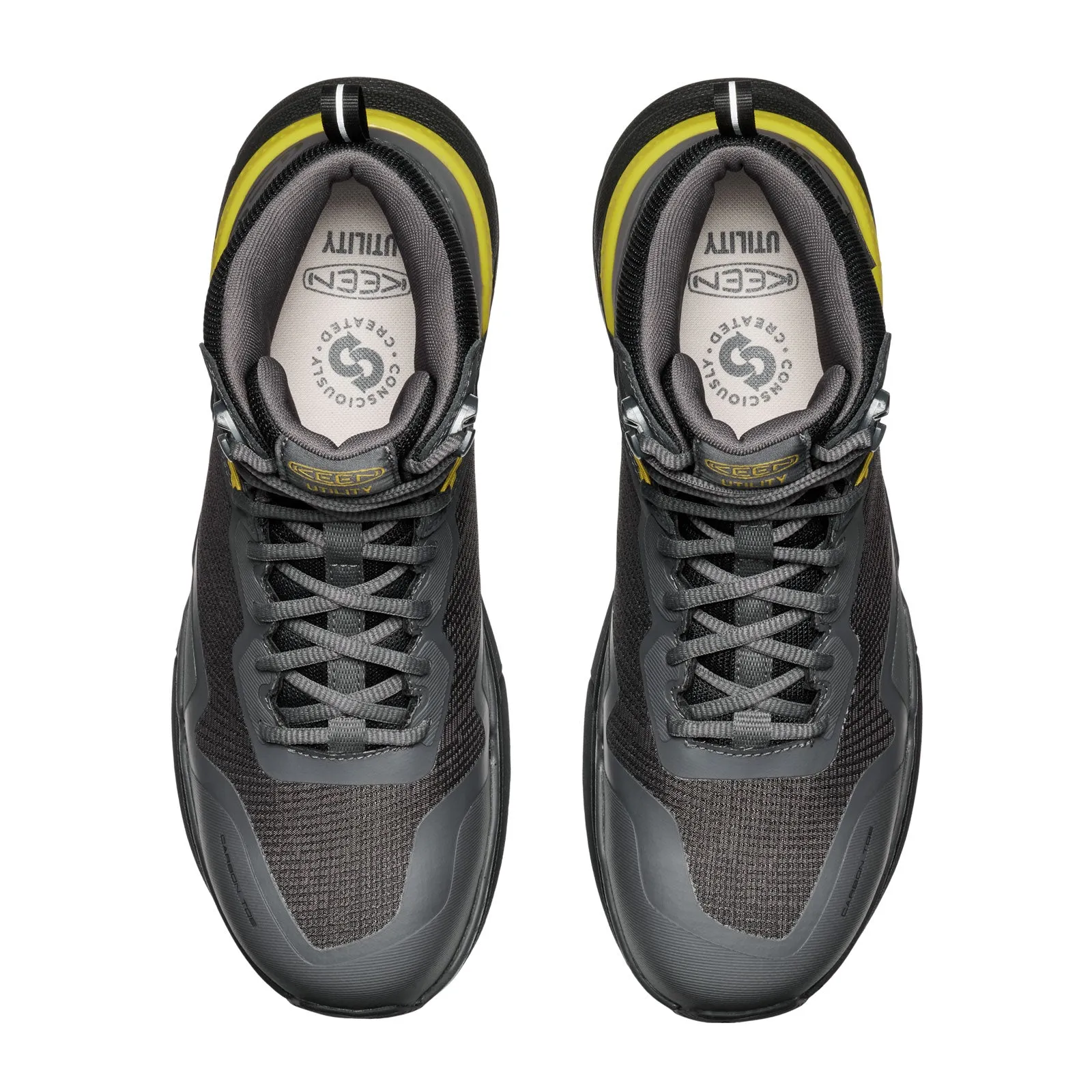 Keen Utility Synchro Mid Waterproof Carbon Toe Work Boot (Men) - Magnet/Black Low Cut Waterproof Work Boots