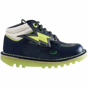 Kickers Hi Bolt Classic Kids Navy Boots Tall Rain Boots