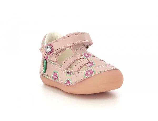 Kickers - Kid's Sushy Flower Pink Sandals Rhinestone Sandals