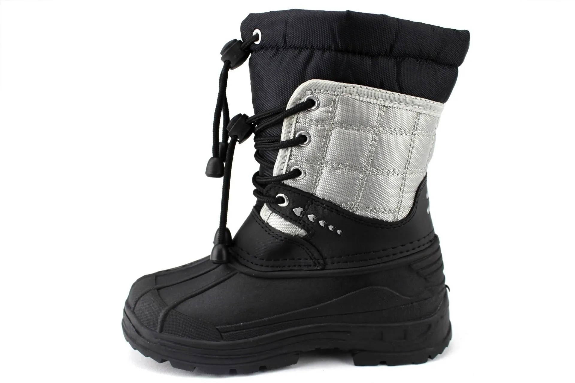 Clot Adidas Shoes Kids BHD-08I Toddlers Two Tone Pull Tie Lace Water Resistant Winter Snow Boots