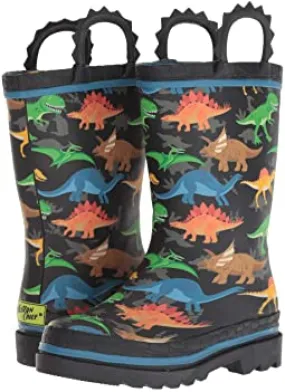 Chooka Rubber Boots KIDS DINO WORLD RAIN BOOTS - BLACK