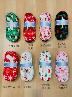 KIDS Holiday Fuzzy Slippers {Multiple Prints!} Nuknuuk Slippers Costco