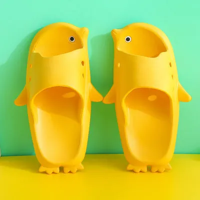 Kids Indoor Flip-Flops  Penguin Style Animal Prints Solid Children Slipper Ugh Tasman Slippers
