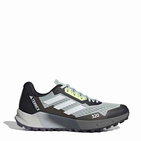 Adidas Terrex Agravic Flow 2.0 Trail Running Shoes Wonder Silver / Crystal White / Lucid Lemon trail gear