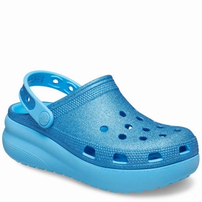 Crocs Kids Classic Glitter Cutie Clog No-Fuss Wear Sandal Buckles