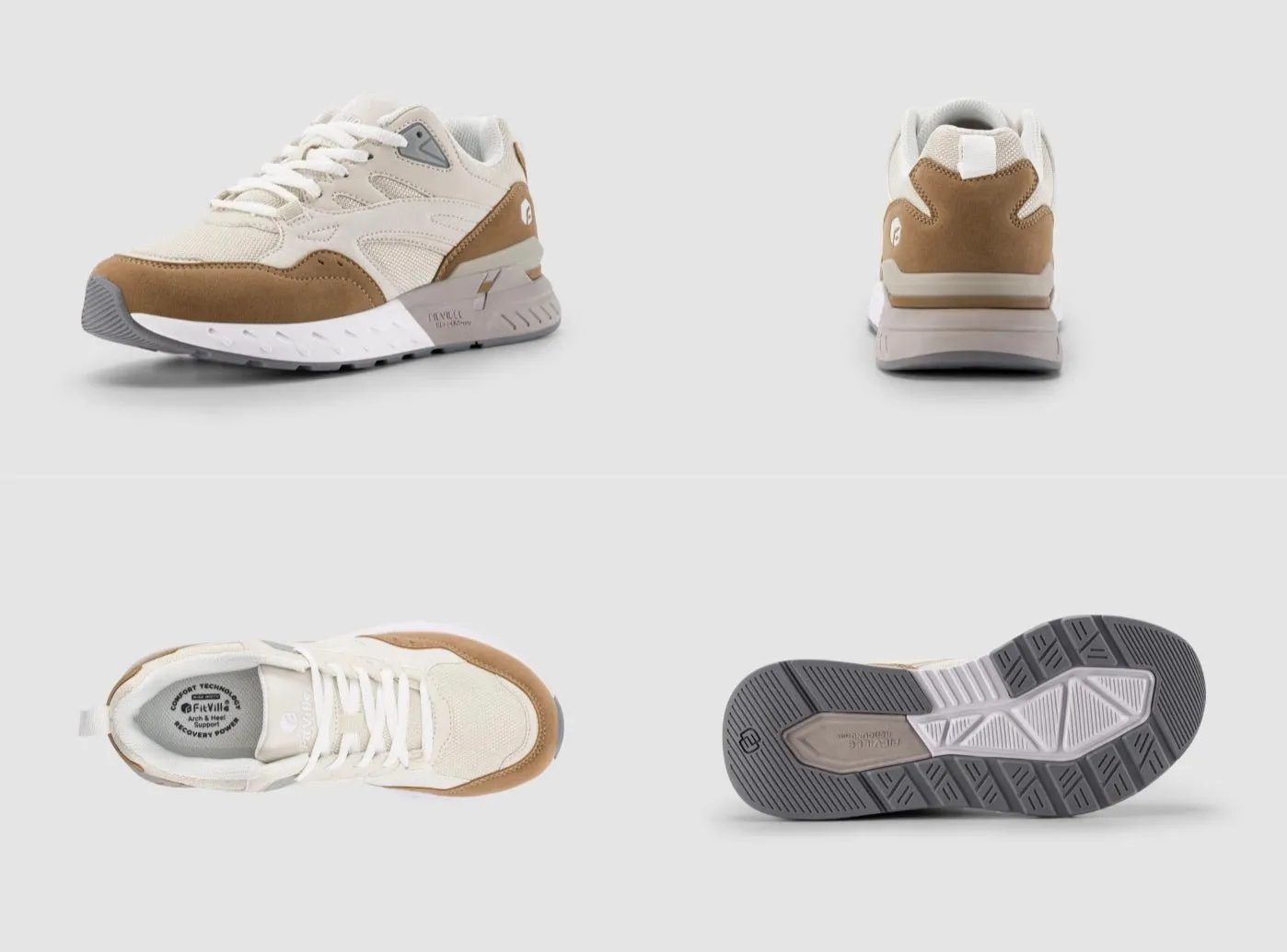 FitVille Women's Rebound Core Walking Shoes V9 Foot Pain Flat Shoes